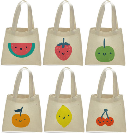 Fruit Party Favor Bags - Perfect for Fruit Themed Parties! - Set of Six Bags