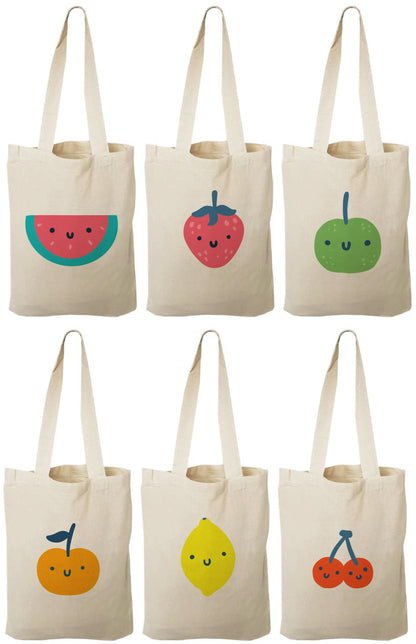 Fruit Party Favor Bags - Perfect for Fruit Themed Parties! - Set of Six Bags