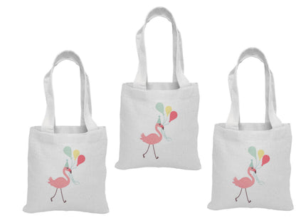 3 Flamingo Party Favor Bags