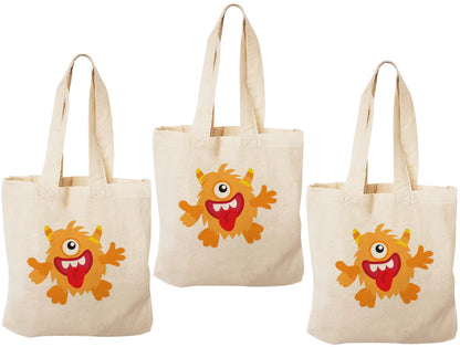 Monster Party Favor Bags - Set of Three Bags