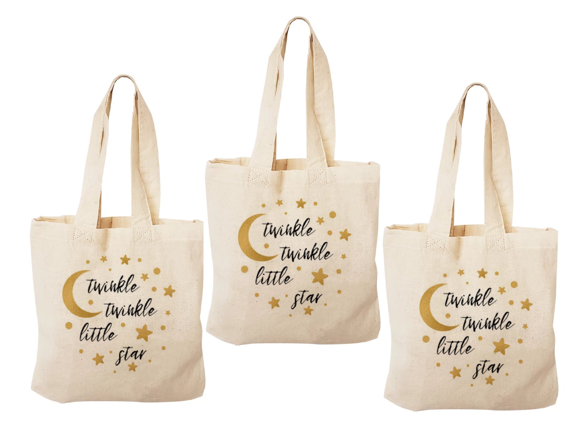 Twinkle Twinkle Little Star Cotton Treat Bags - Set of 3