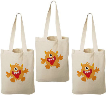 Monster Party Favor Bags - Set of Three Bags