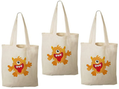Monster Party Favor Bags - Set of Three Bags