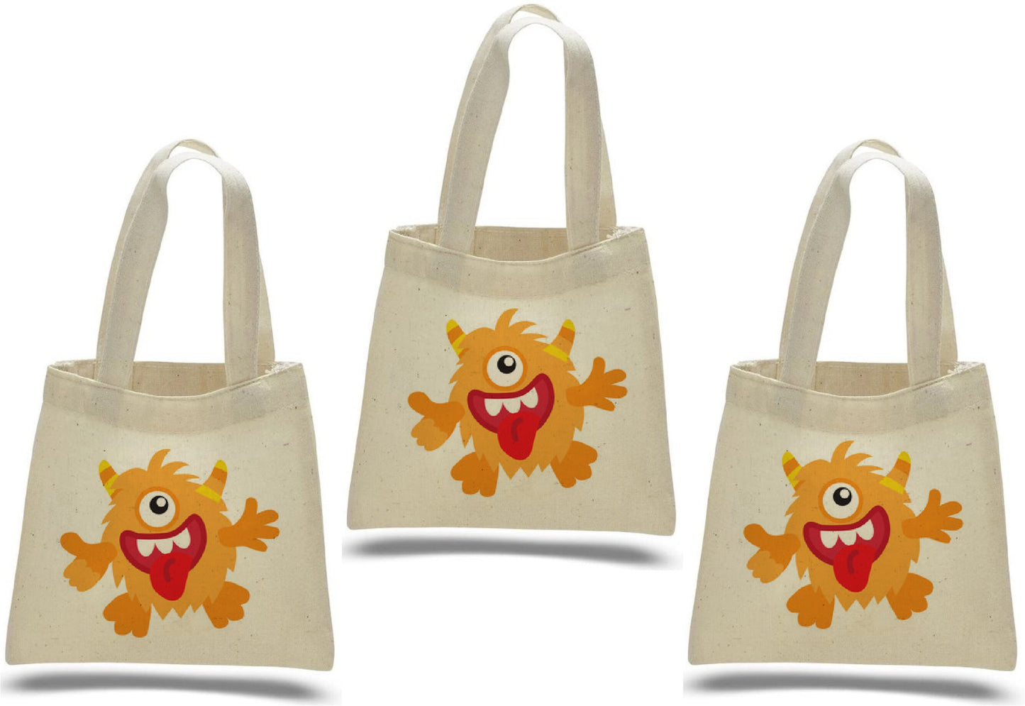 Monster Party Favor Bags - Set of Three Bags