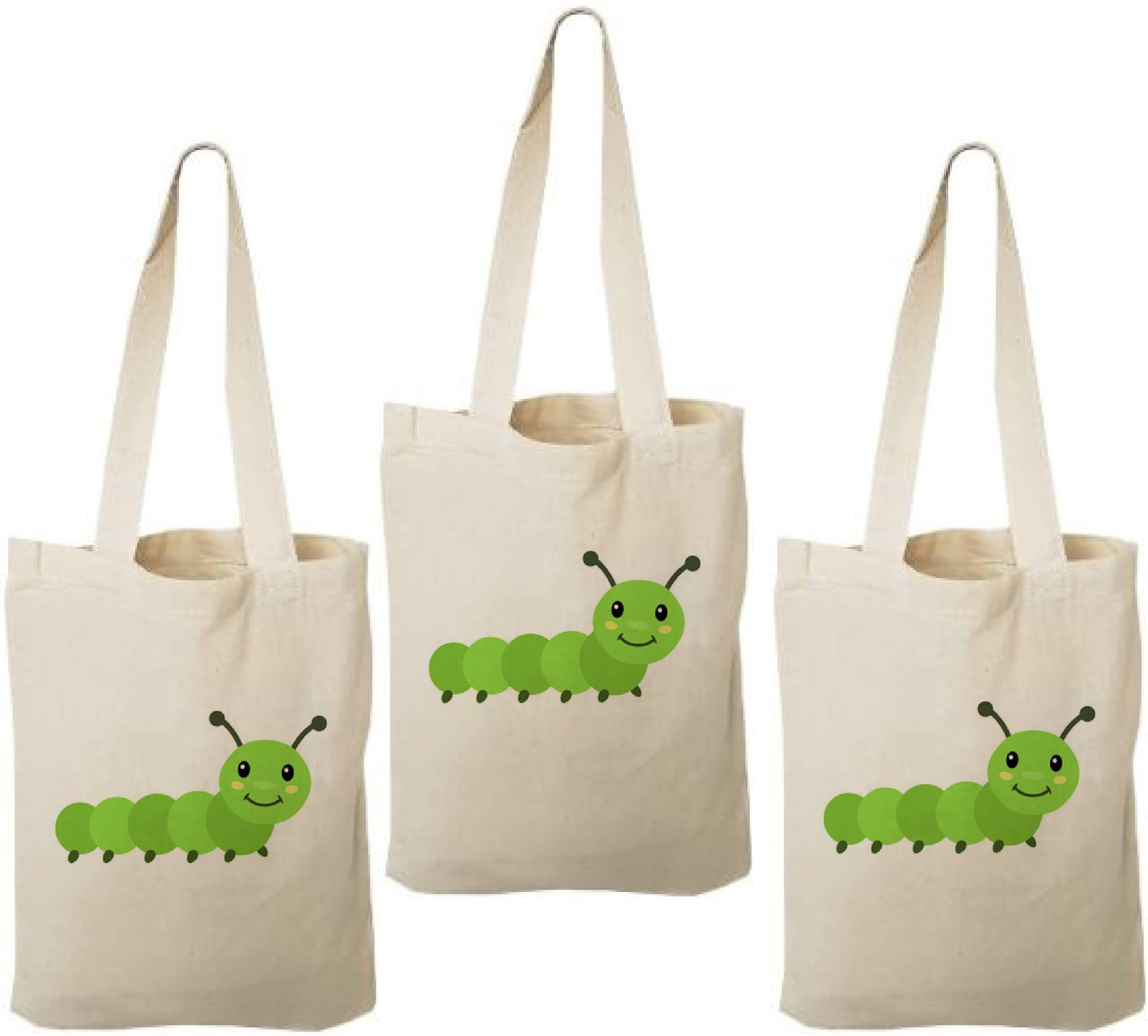 Caterpillar Party Favor Bags - Set of Three Bags