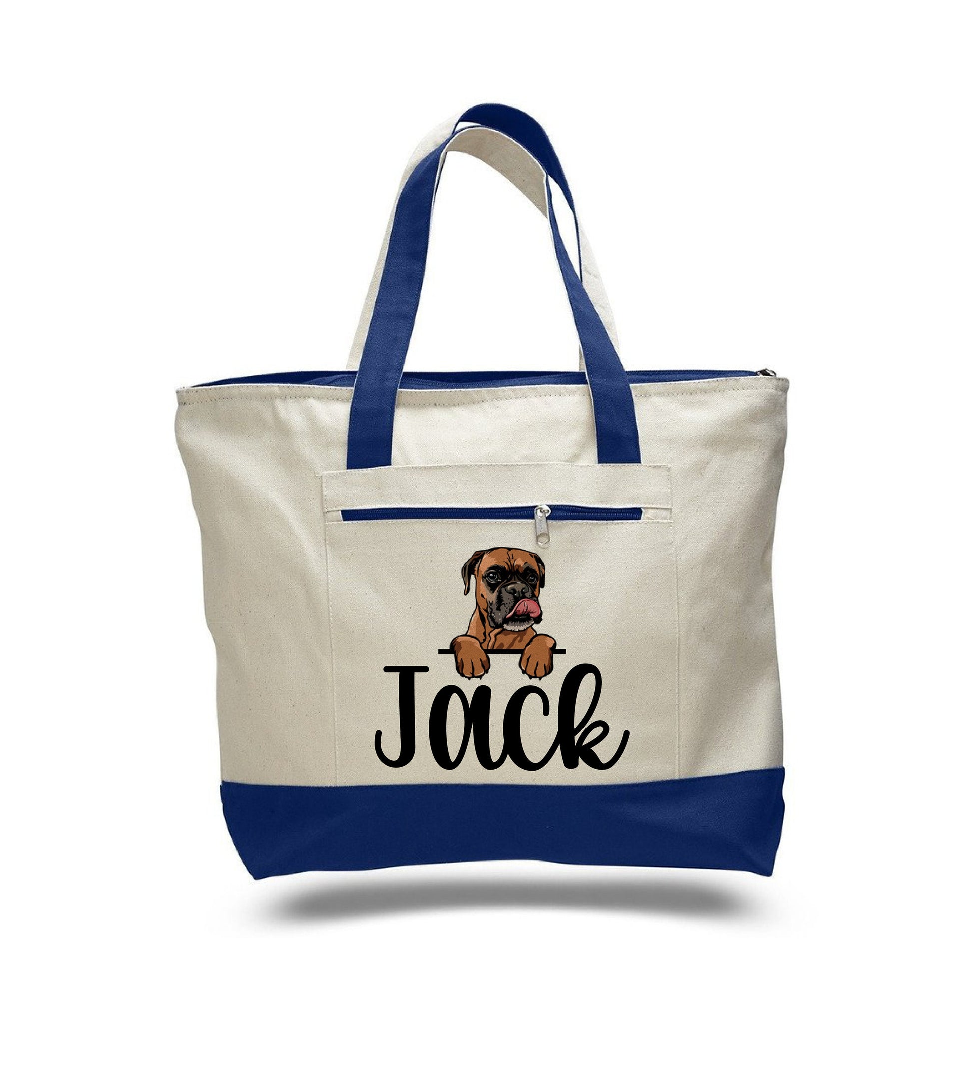 Personalized Boxer Tote Bag