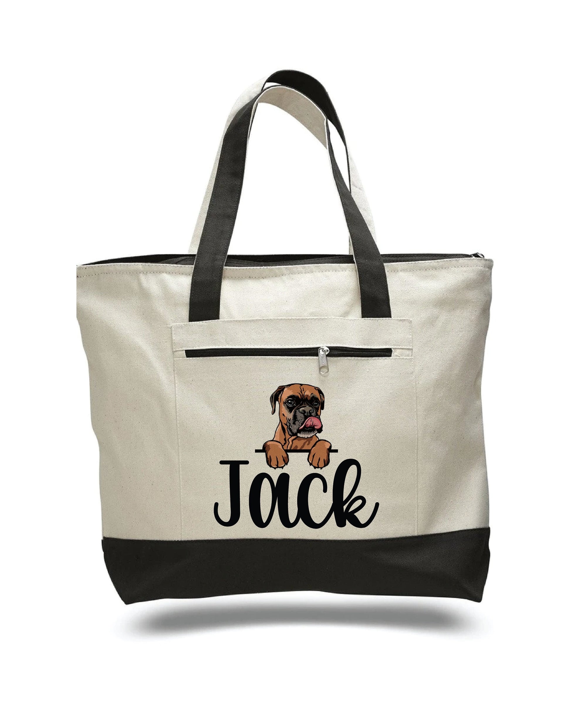 Personalized Boxer Tote Bag
