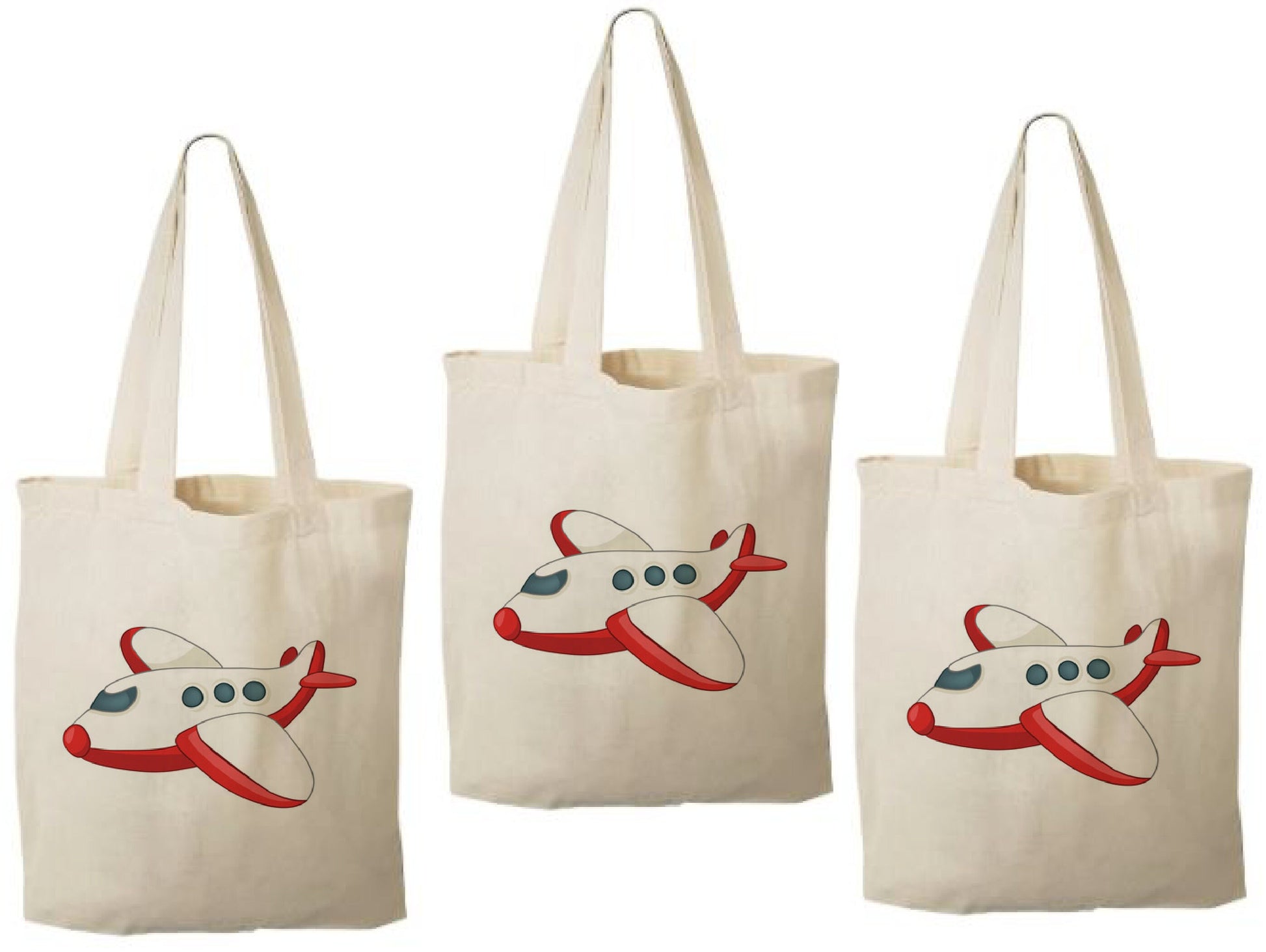 3 Airplane Party Favor Bags