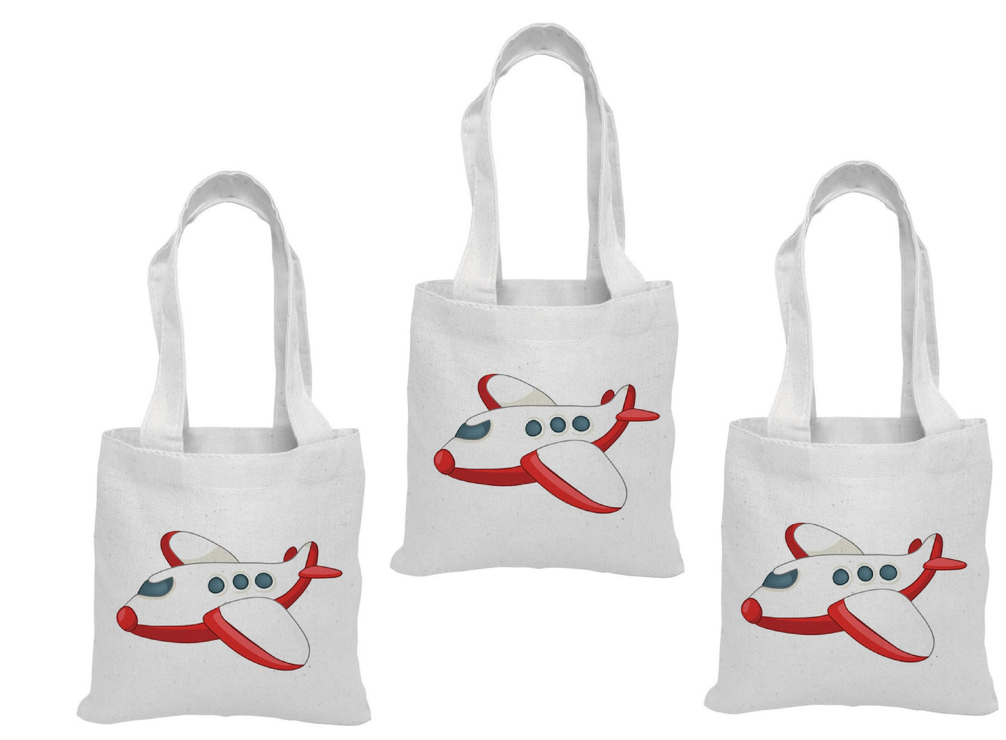 3 Airplane Party Favor Bags
