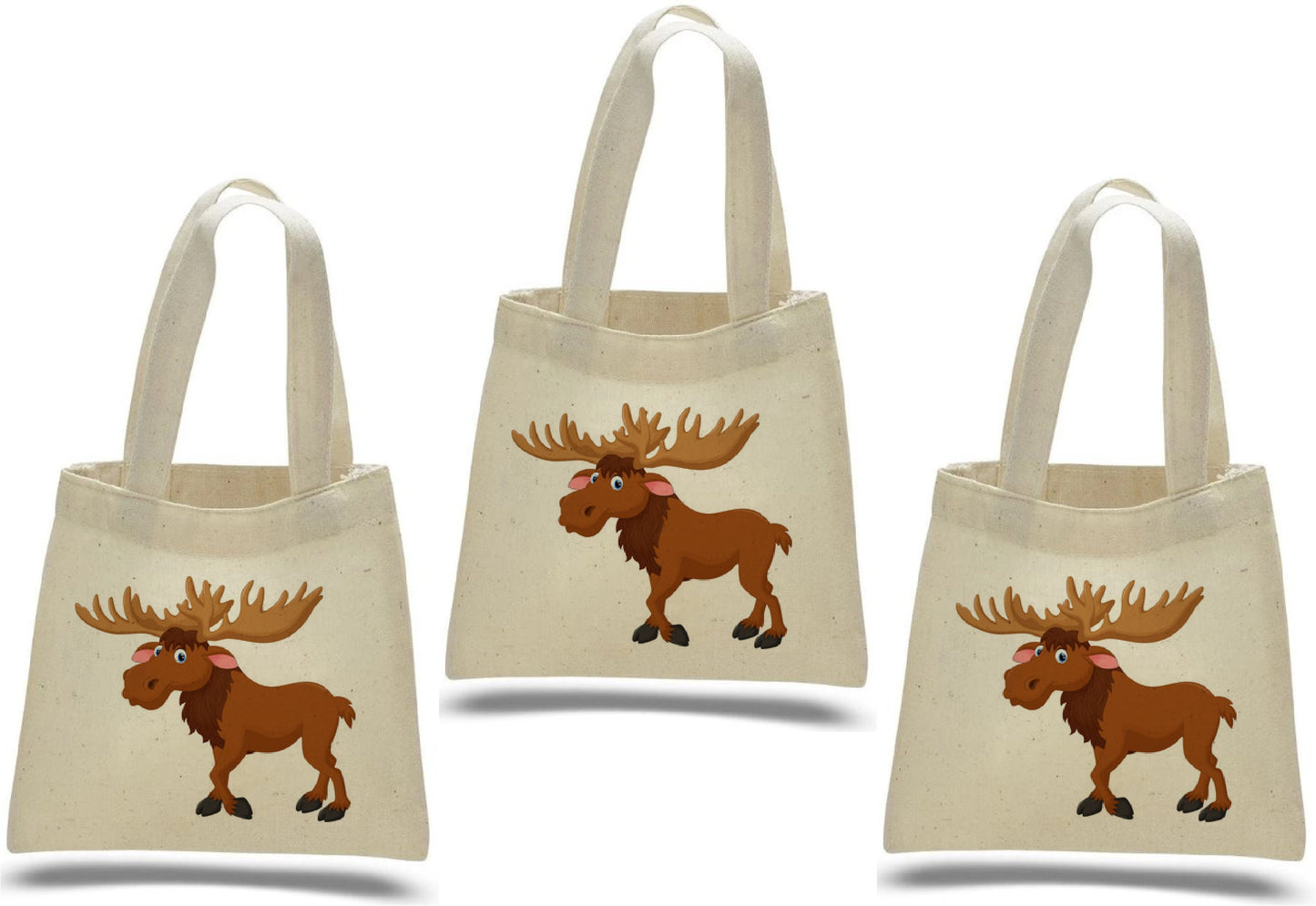 3 Moose Treat Bags, Moose Gift Bags, Moose Goodie Bags, Moose Party Bags, Moose, Moose Party, Moose Bags, Moose Baggies, Moose Party Decor