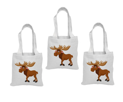 3 Moose Treat Bags, Moose Gift Bags, Moose Goodie Bags, Moose Party Bags, Moose, Moose Party, Moose Bags, Moose Baggies, Moose Party Decor