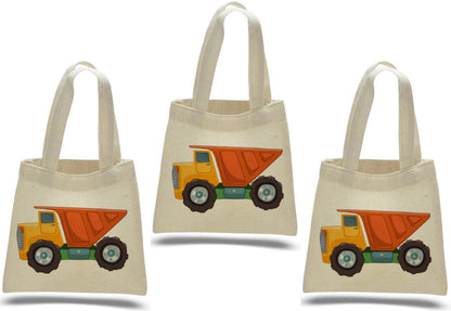 Construction Dump Truck Party Favor Bags - Set of Three Bags