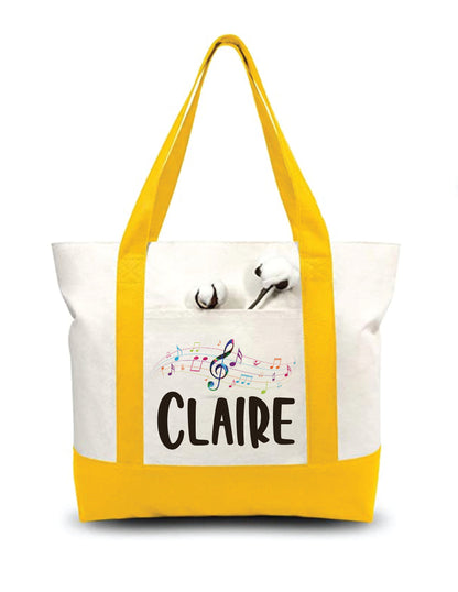 Personalized Musician Tote Bag