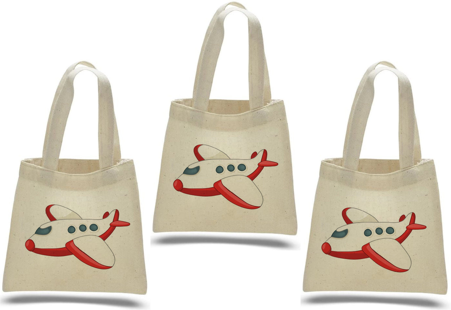 3 Airplane Party Favor Bags