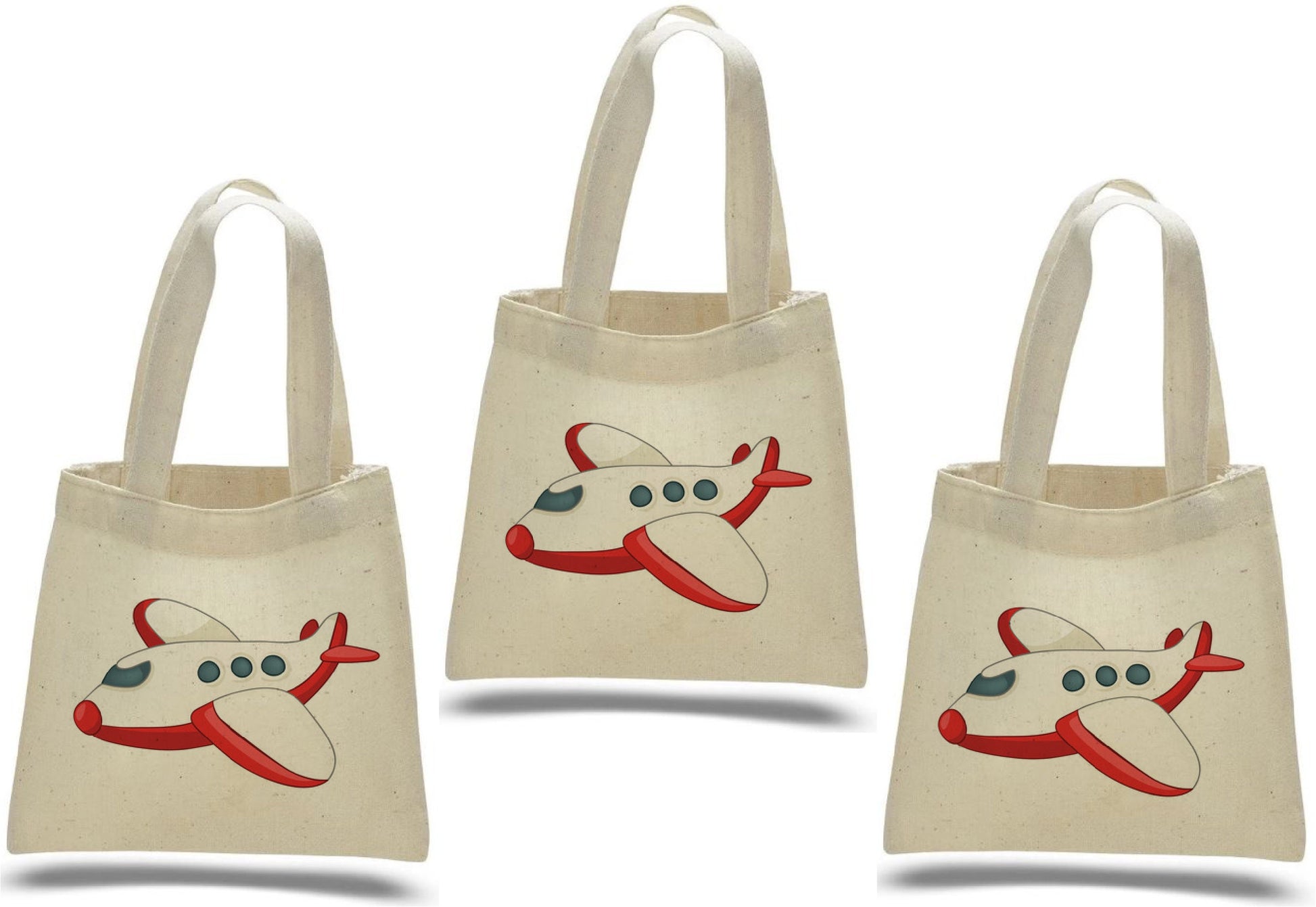 3 Airplane Party Favor Bags