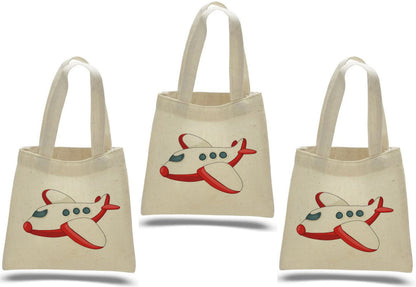 3 Airplane Party Favor Bags
