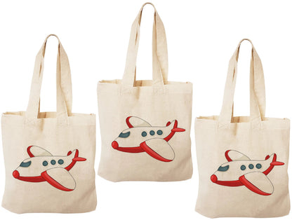 3 Airplane Party Favor Bags