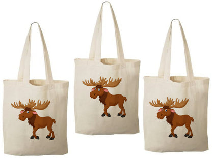3 Moose Treat Bags, Moose Gift Bags, Moose Goodie Bags, Moose Party Bags, Moose, Moose Party, Moose Bags, Moose Baggies, Moose Party Decor
