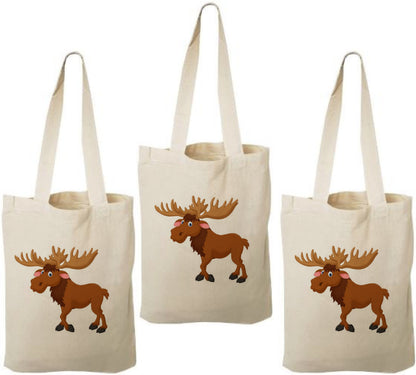 3 Moose Treat Bags, Moose Gift Bags, Moose Goodie Bags, Moose Party Bags, Moose, Moose Party, Moose Bags, Moose Baggies, Moose Party Decor