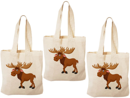 3 Moose Treat Bags, Moose Gift Bags, Moose Goodie Bags, Moose Party Bags, Moose, Moose Party, Moose Bags, Moose Baggies, Moose Party Decor