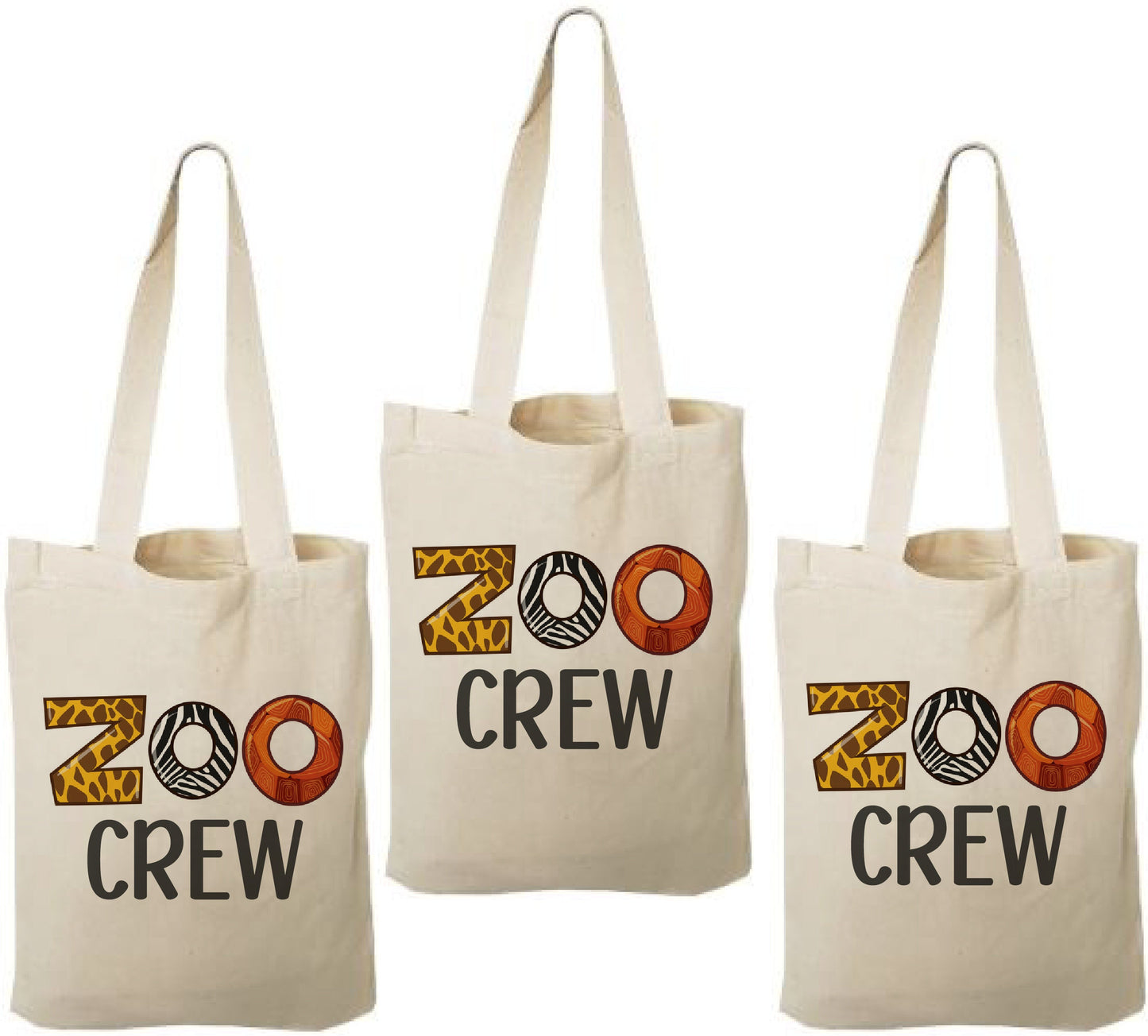Zoo Crew Party Favor Bags - Perfect for Zoo Themed Parties & Events! - Set of Three Bags