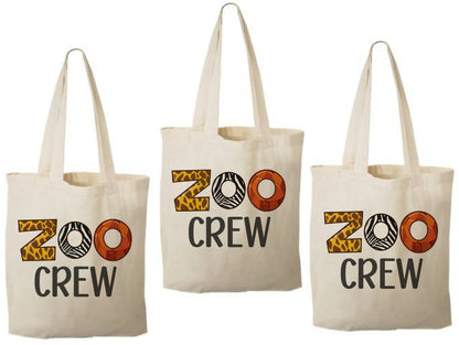Zoo Crew Party Favor Bags - Perfect for Zoo Themed Parties & Events! - Set of Three Bags