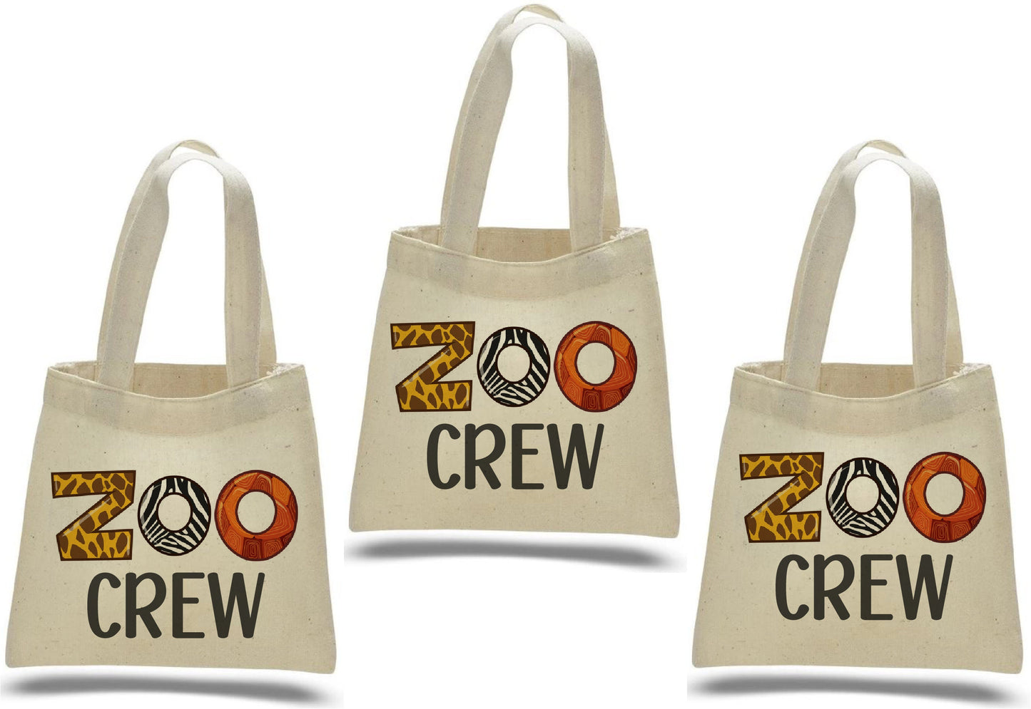 Zoo Crew Party Favor Bags - Perfect for Zoo Themed Parties & Events! - Set of Three Bags