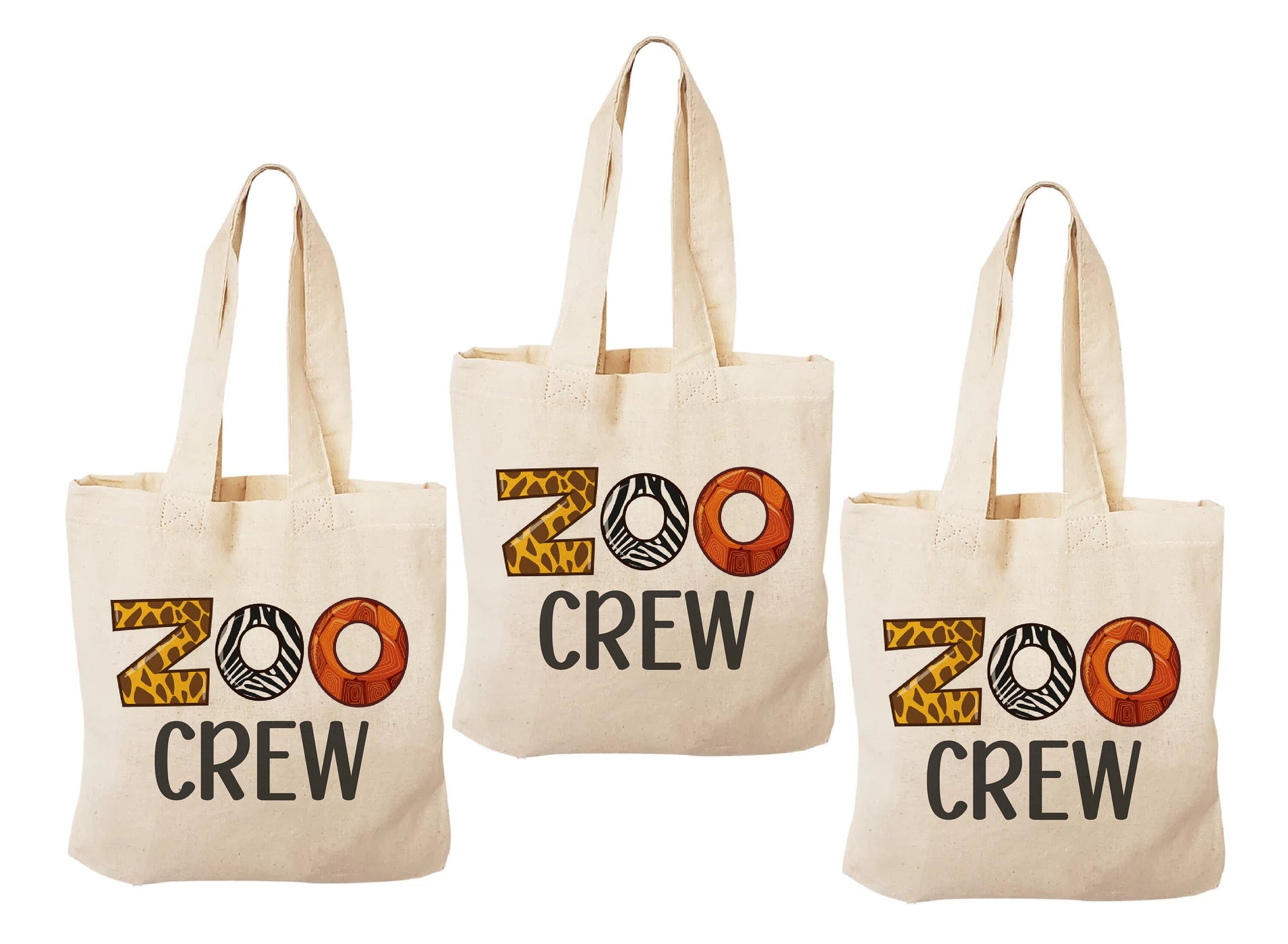 Zoo Crew Party Favor Bags - Perfect for Zoo Themed Parties & Events! - Set of Three Bags