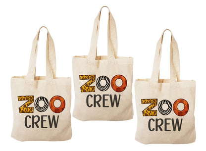Zoo Crew Party Favor Bags - Perfect for Zoo Themed Parties & Events! - Set of Three Bags