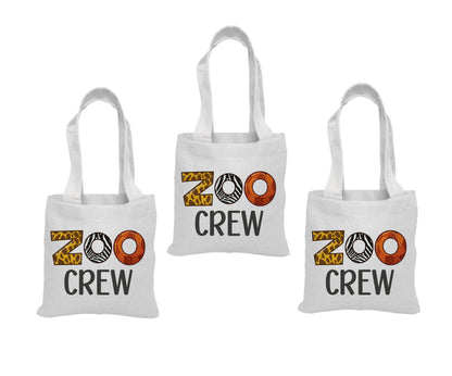 Zoo Crew Party Favor Bags - Perfect for Zoo Themed Parties & Events! - Set of Three Bags