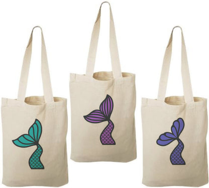 Mermaid Party Favor Bags - Perfect for Mermaid Themed Parties! - Set of Three Bags