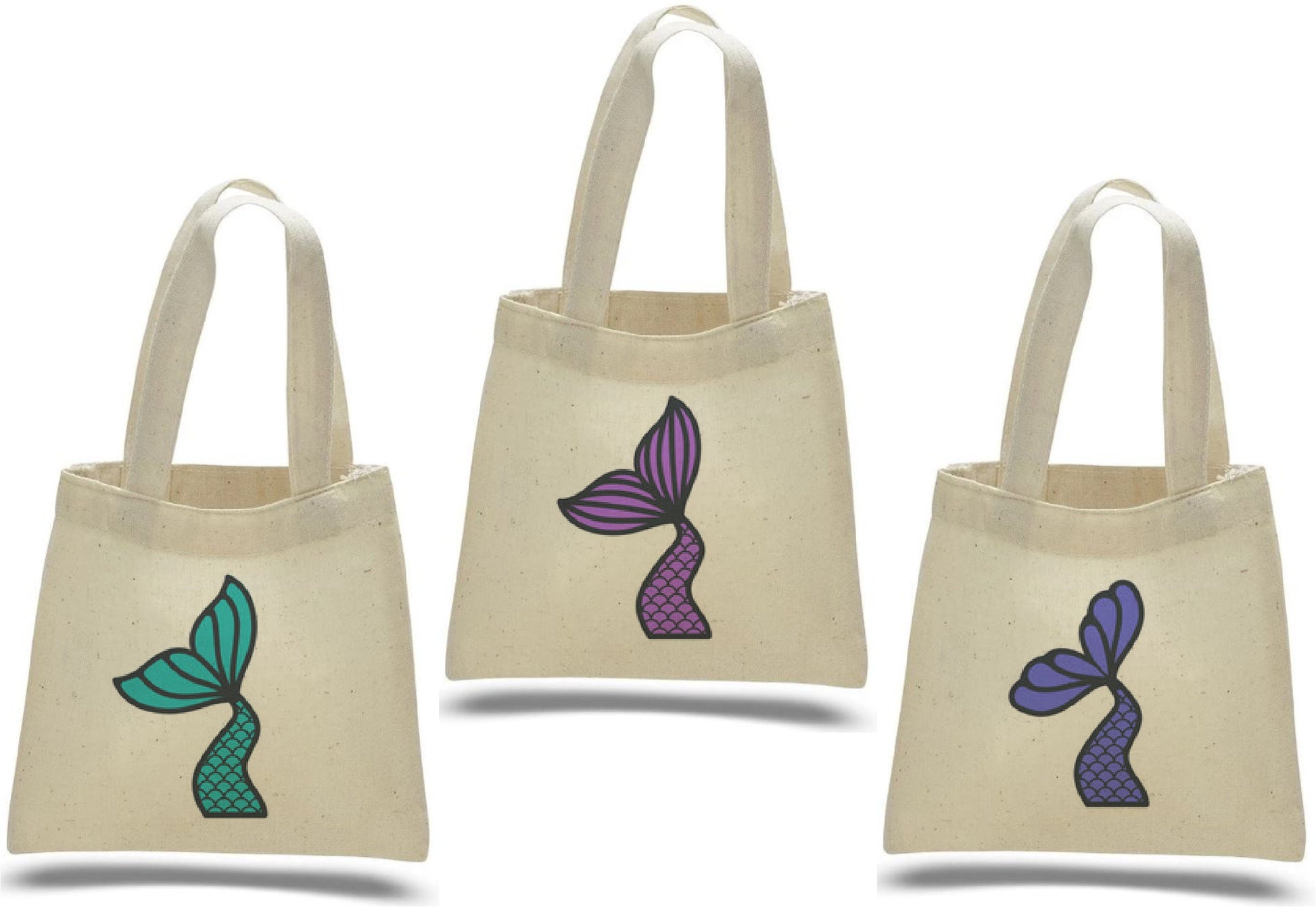 Mermaid Party Favor Bags - Perfect for Mermaid Themed Parties! - Set of Three Bags