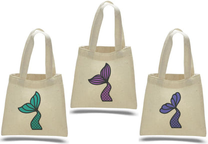 Mermaid Party Favor Bags - Perfect for Mermaid Themed Parties! - Set of Three Bags