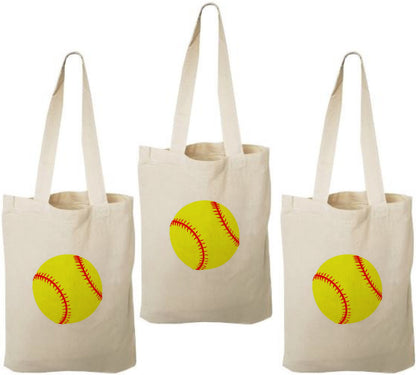 3 Softball Treat Bags