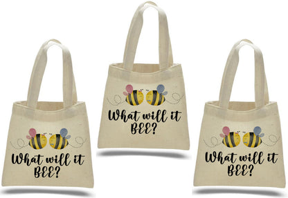 What Will it Bee Gender Reveal Party Favor Bags - Set of Three Bags