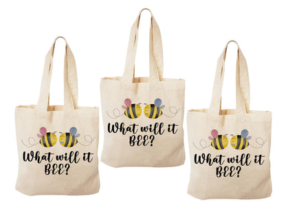 What Will it Bee Gender Reveal Party Favor Bags - Set of Three Bags