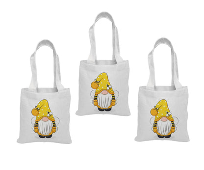 Bee Gnome Party Favor Bags - Set of Three Bags