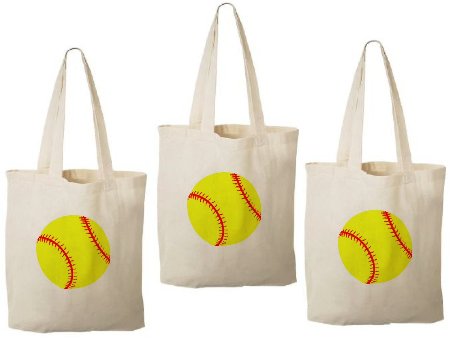 3 Softball Treat Bags