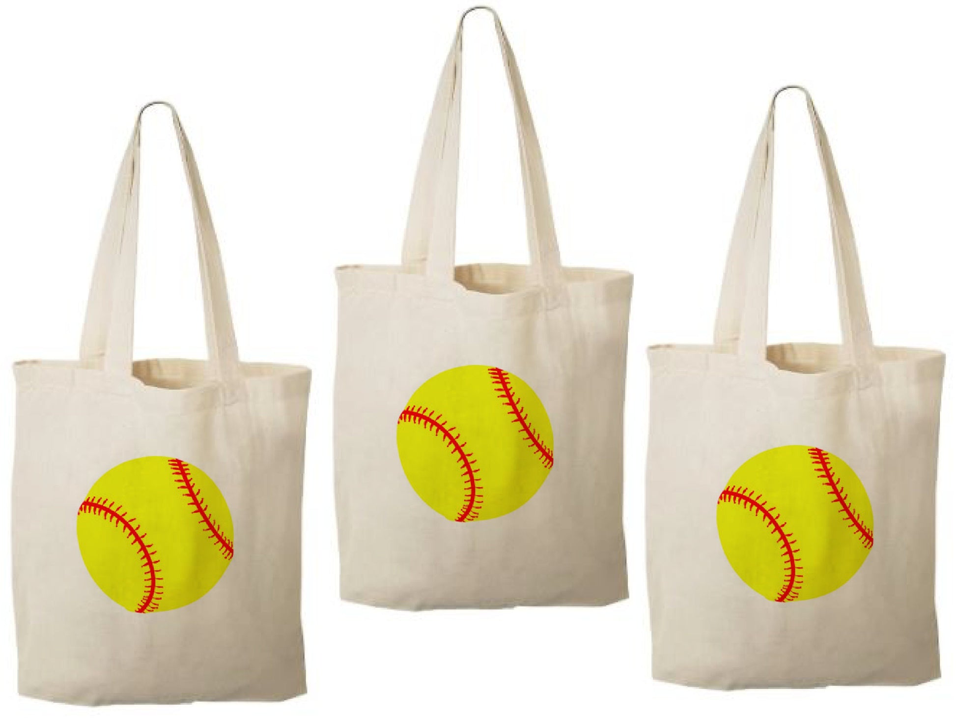 3 Softball Treat Bags