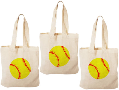 3 Softball Treat Bags