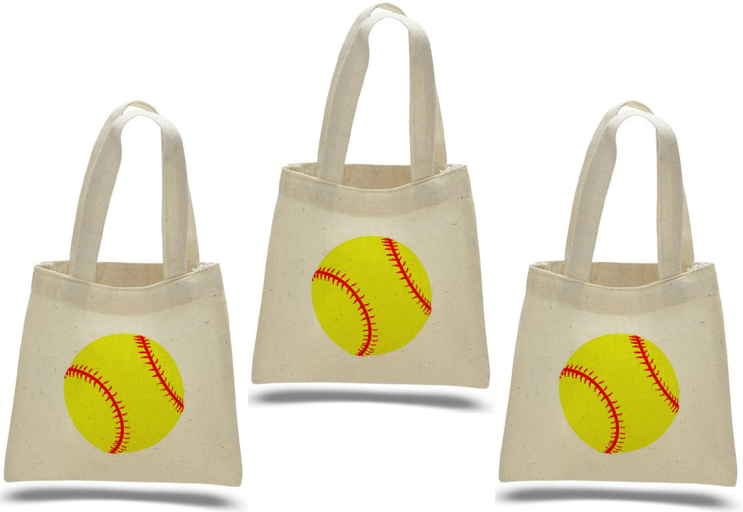 3 Softball Treat Bags