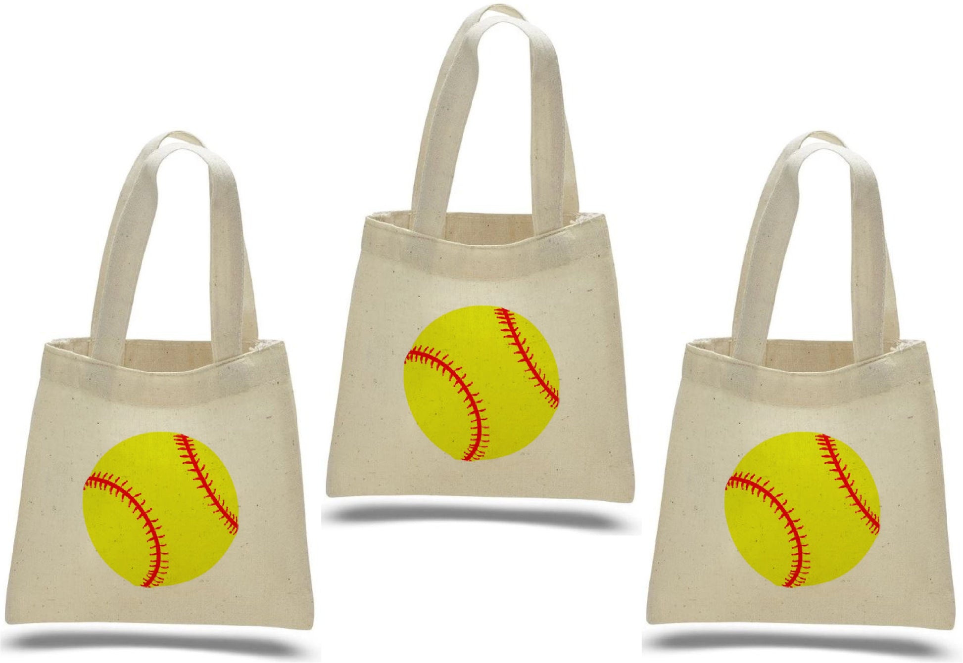 3 Softball Treat Bags