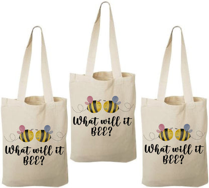 What Will it Bee Gender Reveal Party Favor Bags - Set of Three Bags