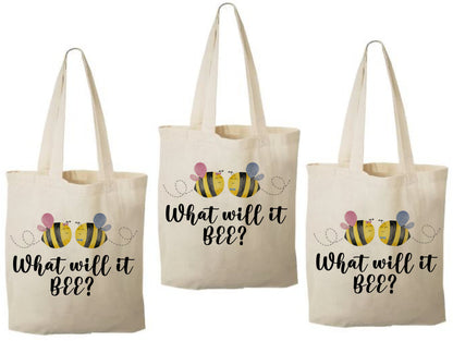 What Will it Bee Gender Reveal Party Favor Bags - Set of Three Bags