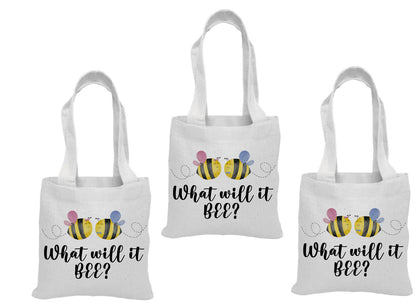What Will it Bee Gender Reveal Party Favor Bags - Set of Three Bags