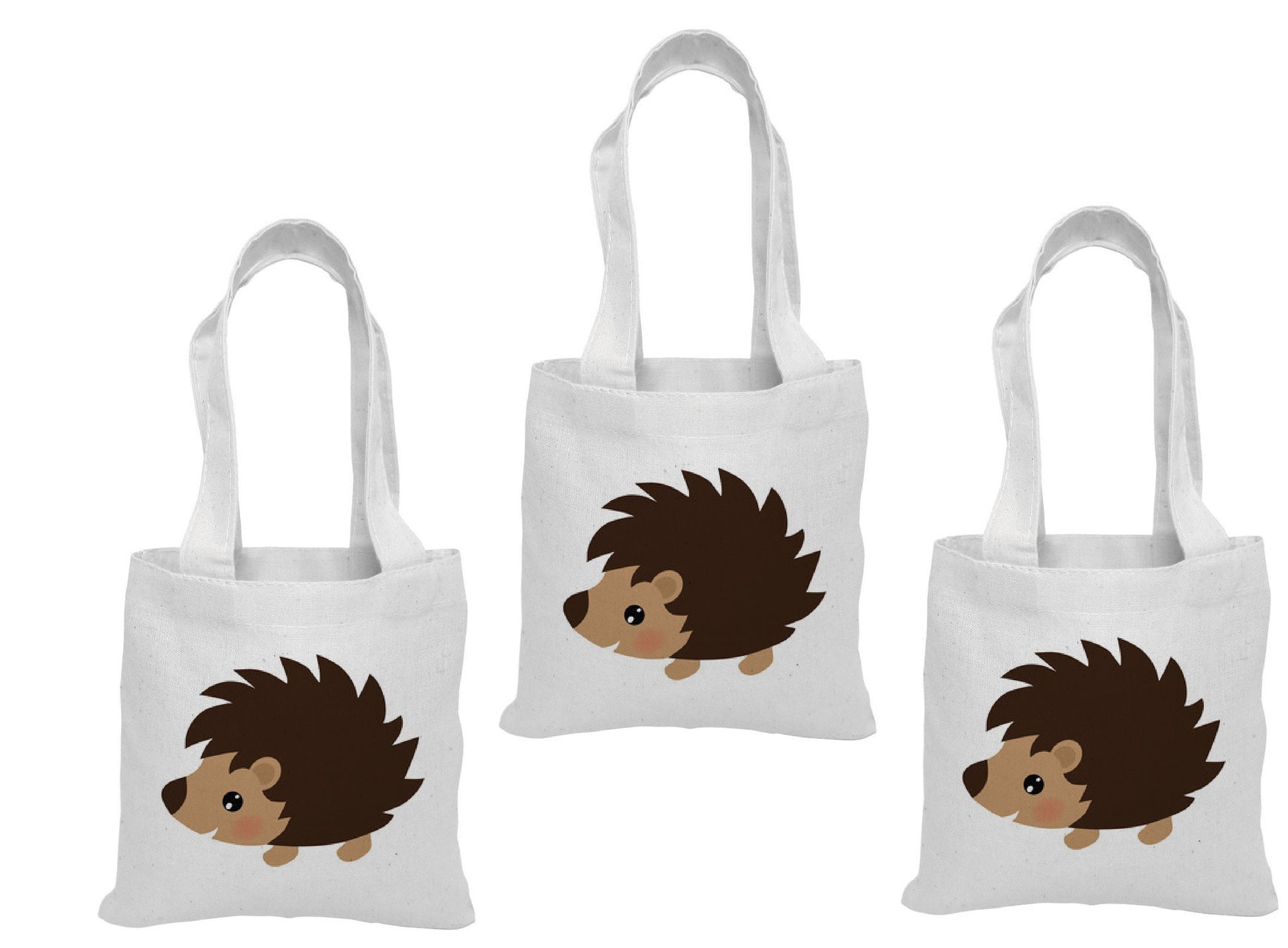 Hedgehog Party Favor Bags - Set of Three