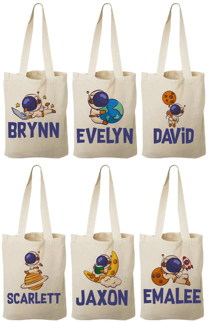 Custom Space Party Favor Bags - Set of Six Bags