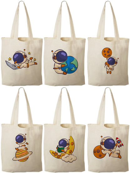 6 Astronaut Party Favor Bags Space Treat Bags, Astronaut Goodie Bags, Outer Space Party Favors, Space Party Bags, Astronaut Party Decor, Bag
