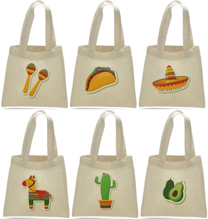Fiesta Party Favor Bags - Set of Six Bags