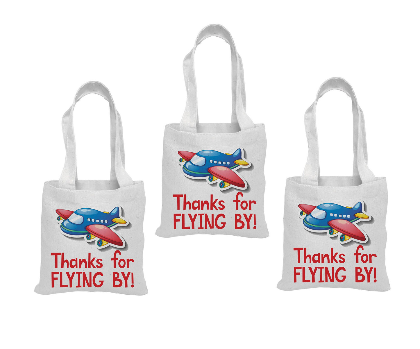 Airplane Party Favor Bags - Set of Three Bags
